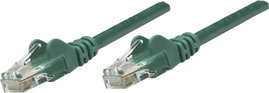 RJ45-ös patch kábel, hálózati LAN kábel CAT 6 U/UTP [1x RJ45 dugó - 1x RJ45 dugó] 1 m Zöld Intelline