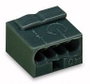 Mikró vezetékösszekötő 4 vezetékes, 0,6 - 0,8 mm² 6A, sötétszürke, 1 db, WAGO 243-204 bélyegkép