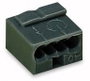 Mikró vezetékösszekötő 4 vezetékes, 0,6 - 0,8 mm² 6A, sötétszürke, 1 db, WAGO 243-204 3. bélyegkép