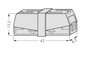 Lámpa vezetékösszekötő 2 vezetékes, 0,5 - 2,5 mm² 16A, szürke, 1 db, WAGO 224-201 2. bélyegkép