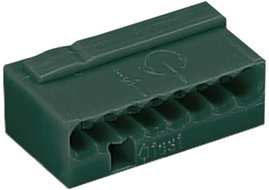 Mikró vezetékösszekötő 8 vezetékes, 0,6 - 0,8 mm² 6A, sötétszürke, 1 db, WAGO 243-208