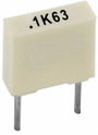 Poliészter kondenzátor, radiális 10 nF 100 V 10 % 5 mm, 7,2 x 2,5 x 6,5 Kemet R82EC2100AA50K bélyegkép