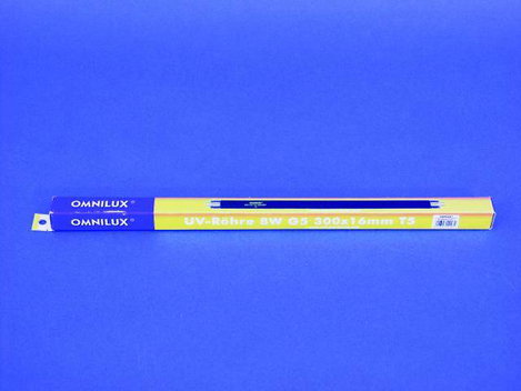 Feketefény-, UV fénycső, 8W G5 T5 5000h 300x16mm, Omnilux 89502005 3. kép