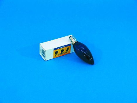 Feketefény-, UV gyertya formájú fényforrás, C35 230V/40W OMNILUX E-148951102540 WE14
