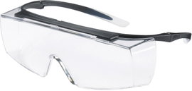 uvex super f OTG 9169585 Védőszemüveg UV-védelemmel Fekete, Fehér