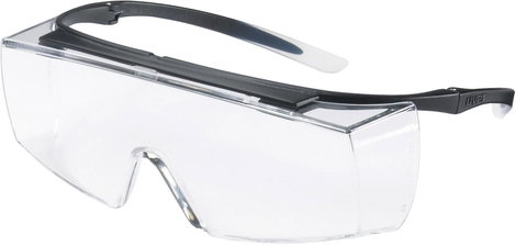 uvex super f OTG 9169585 Védőszemüveg UV-védelemmel Fekete, Fehér