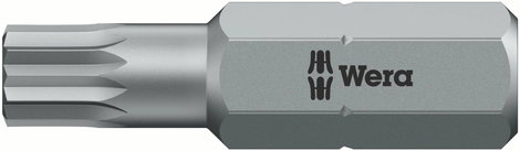 Sokágú speciális XZN szerszám BIT, ötvözött acélból M6 1/4 (6.3 mm)behajtó szár Wera 860/1