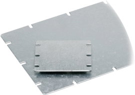 Szerelőlap 98X48MM ónozott acél PC100