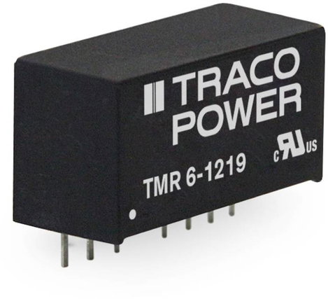DC-DC konverter 12 V/DC 15 V/DC, -15 V/DC 200 mA 6 W, kimenetek: 2, TracoPower