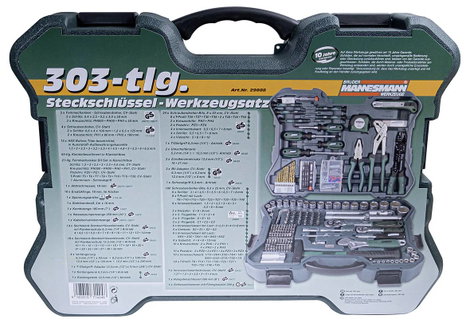 Szerszámkészlet táskában, 303 részes, M29088 4. kép