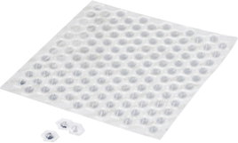 Öntapadós műszerláb, kerek Ø 11 x 3.05 mm, átlátszó, 132 db, 3M SJ 6553