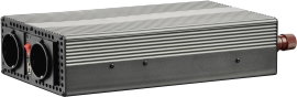 Inverter, feszültségátalakító, csavaros csipeszek, 24V/230V, 1200W, Voltcraft MSW 1200-24-G