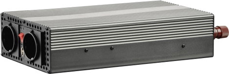Inverter, feszültségátalakító, csavaros csipeszek, 24V/230V, 1200W, Voltcraft MSW 1200-24-G