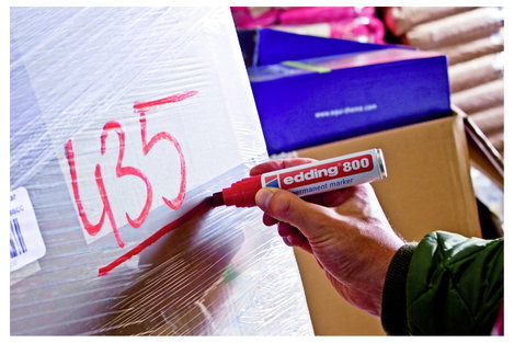 Edding 800 4-800-1-1003 Permanent marker Kék Vízálló: Igen 3. kép