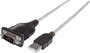 Soros portos USB 1.1 adatkábel (1x USB A 1.1 dugó - 1x D-SUB 9pólusú dugó) 0.45 m Manhattan 205153 bélyegkép