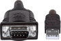 Soros portos USB 1.1 adatkábel (1x USB A 1.1 dugó - 1x D-SUB 9pólusú dugó) 0.45 m Manhattan 205153 3. bélyegkép