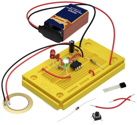 Elektronika kísérletező készlet, Franzis Verlag 65272, 14 éves kortól 2. kép