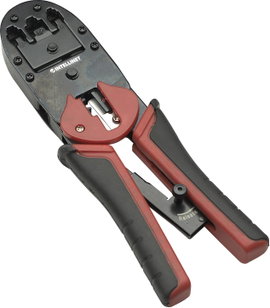 Moduláris krimpelőfogó RJ45, RJ12, RJ11, CAT 3, 4, 5, 5e, 6, 6A, 7, Intellinet 211048