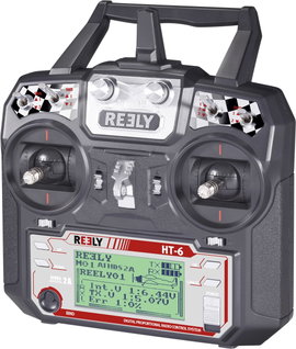 Kézi távirányító, 2,4 GHz, 6 csatorna, Reely HT-6