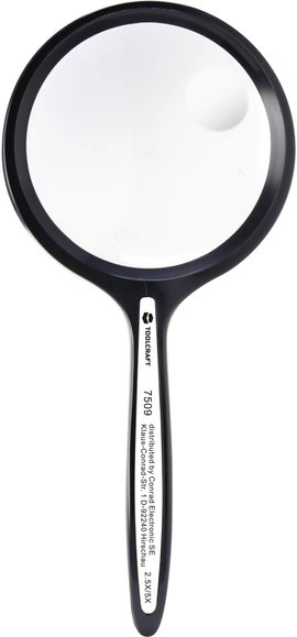 Kézi nagyító 2,5/5-szörös nagyítással 50 mm, Toolcraft