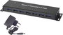 USB 3.0 hub, fém, hálózati adapterrel, 7 portos, Renkforce bélyegkép