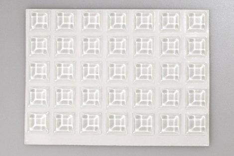 Öntapadós műszerláb, kerek Ø 12,7 x 3,1 mm, poliuretán, átlátszó, 70 db, Toolcraft 2127C70-C