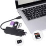 USB 3.0 hub SD kártyaolvasóval, 3 portos, Renkforce 4. bélyegkép