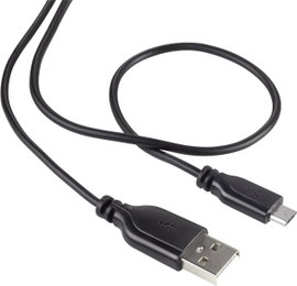 SuperSoft csatlakozókábel A/Micro-B fekete 1 m, Renkforce