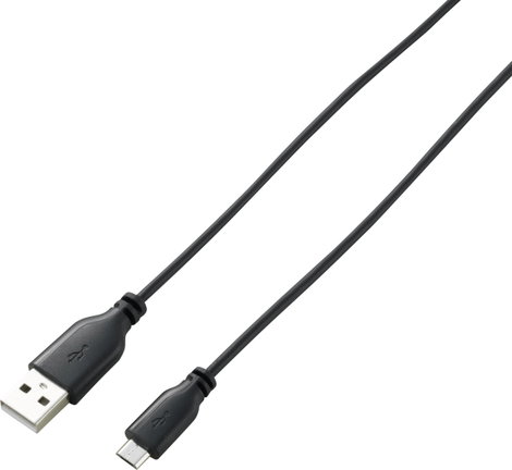 SuperSoft csatlakozókábel A/Micro-B fekete 1 m, Renkforce 3. kép