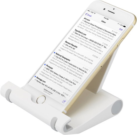 Kihajtható tablet tartó, telefon tartó, iPad tartó, táblagép tartó 12,7 cm (5) - 25,4 cm (10) Renkfo 4. kép