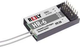 6 csatornás vevő 2.4 GHz, JR dugasz, Reely