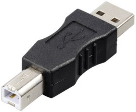 USB 2.0 adapter A dugó/B dugó, Renkforce