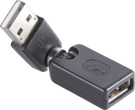USB 2.0 adapter A/A, 3D csuklóval, Renkforce