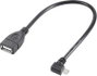 OTG kábel, USB 2.0, mikro B dugó/A hüvely, 10 cm, Renkforce bélyegkép