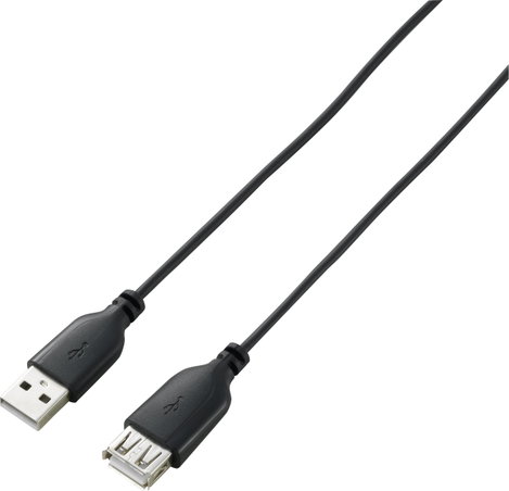 Renkforce SuperSoft hosszabbító kábel A/A fekete 1 m 2. kép