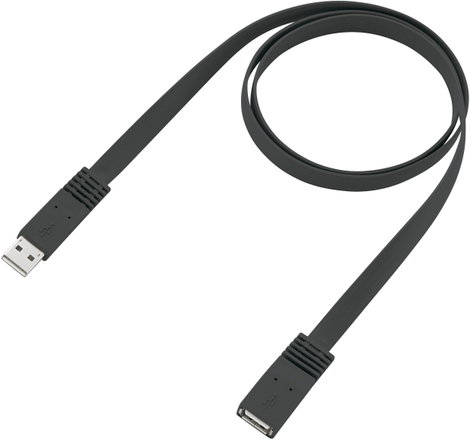 USB 2.0 hosszabbítókábel, A/A, lapos, 1 m, Renkforce 2. kép