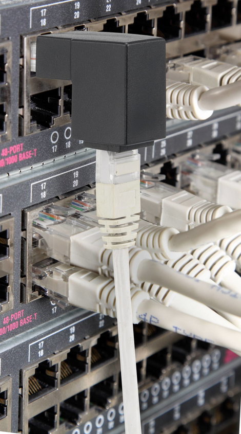 CAT5e RJ45-Adapter 90°ban lefelé hajlítva, Renkforce 2. kép