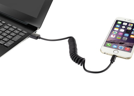 Apple töltőkábel iPhone iPad iPod adatkábel [1x USB dugó A - 1x Apple Lightning csatlakozó] 0.95m Re 4. kép