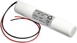 Menekülési útvonal-, vészvilágítás akku 2500 mAh, kábelekkel, Emmerich 36C2500S