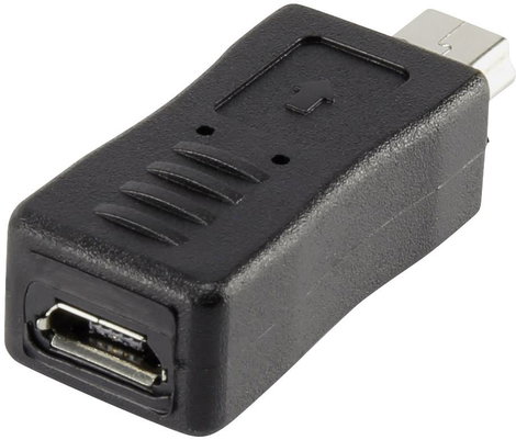 USB 2.0 adapter, mini B dugó / mikro B alj, Renkforce 2. kép