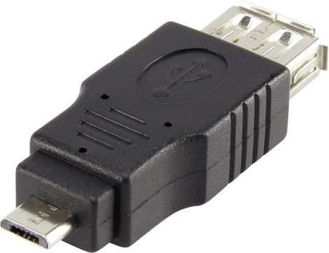 USB 2.0 átalakító, mikro B dugóról A aljra, Renkforce 2. kép