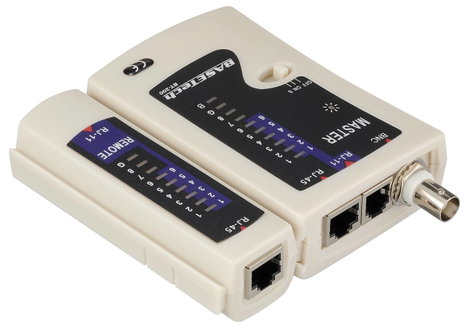 Koax kábel teszter, UTP, LAN hálózati kábel teszter, RJ11/RJ45, BNC csatlakozókhoz, kábelekhez Baset 3. kép