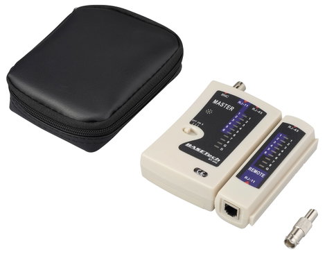 Koax kábel teszter, UTP, LAN hálózati kábel teszter, RJ11/RJ45, BNC csatlakozókhoz, kábelekhez Baset 5. kép