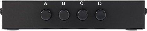 4 portos mechanikus USB 2.0 átkapcsoló, Renkforce 6. kép