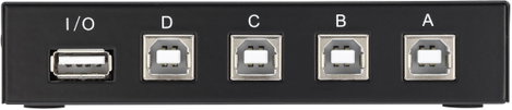 4 portos mechanikus USB 2.0 átkapcsoló, Renkforce 7. kép