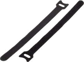 Tépőzáras kábelkötöző, bolyhos és horgos fél (H x Sz) 150 mm x 13 mm Fekete Basetech 98001c370 1 db