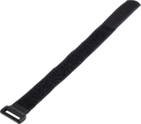 Tépőzár pánttal bolyhos és horgos fél, 300 mm x 20 mm Fekete Basetech 98001c373 1 db