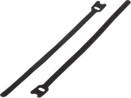 Tépőzáras kábelkötöző bolyhos és horgos fél 200 mm x 7 mm Fekete Basetech 98001c378 1 db