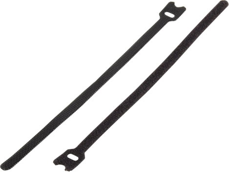 Tépőzáras kábelkötöző bolyhos és horgos fél 200 mm x 7 mm Fekete Basetech 98001c378 1 db