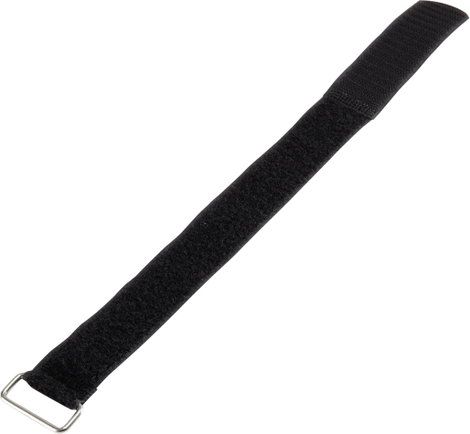 Tépőzár pánttal bolyhos és horgos fél 600 x 30 mm, fekete, Basetech 98001c379